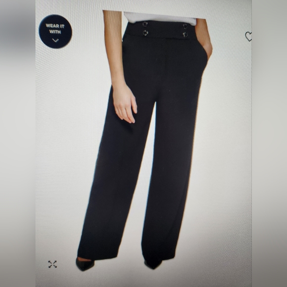 Calvin Klein High Waist Wide Leg Trousers Two Pairs. Never worn. - Picture 5 of 8